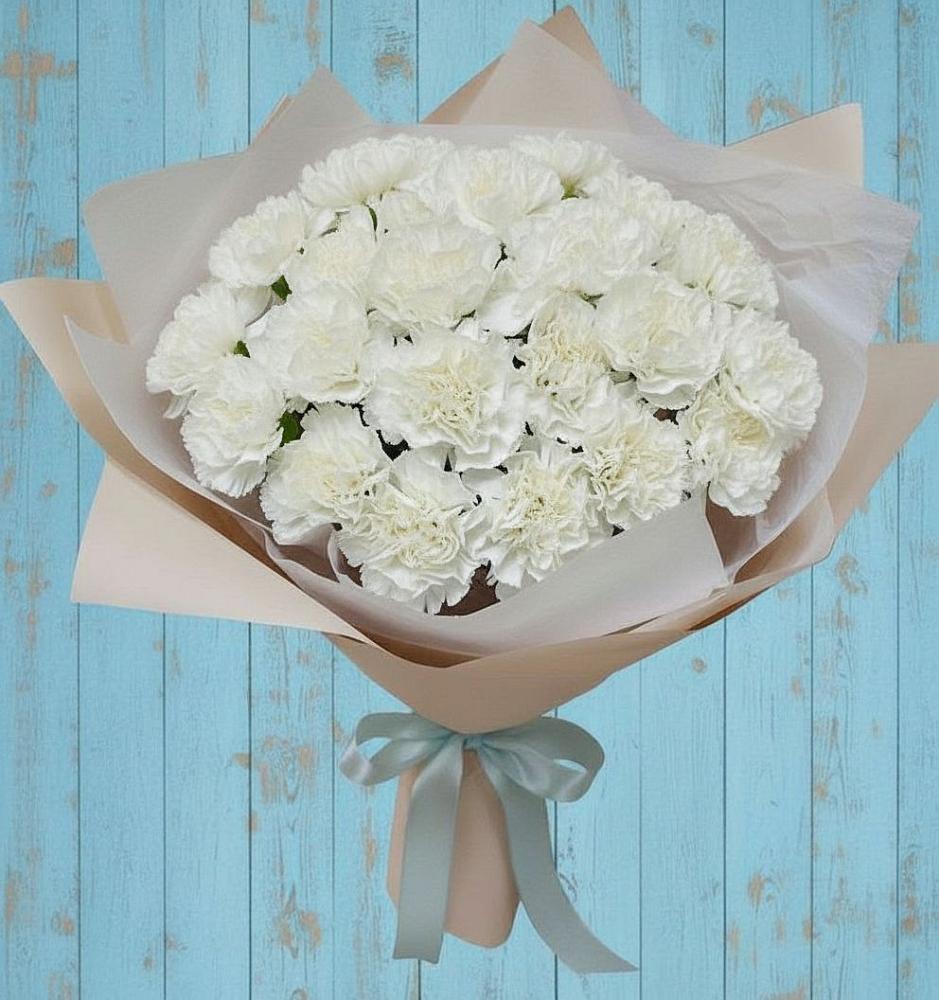 Букет цветов из: Гвоздики в Новоромановском