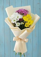 Букет цветов из:  Хризантемы #REPLACE_PRED# Новоромановском