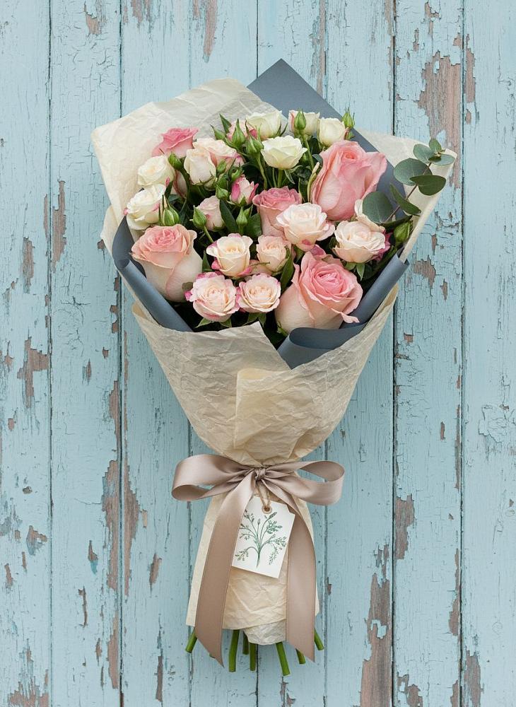 Букет цветов из: Розы в Новоромановском