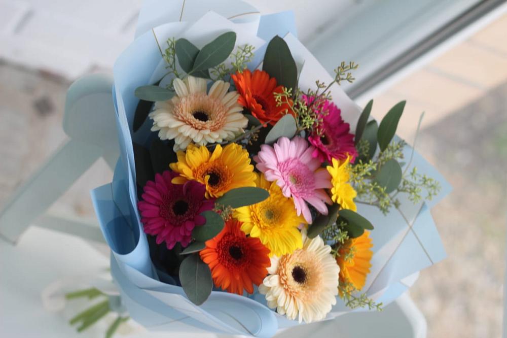 Букет цветов из: Герберы в Новоромановском