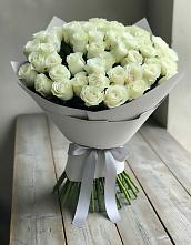 Букет 35 Белых роз в Новоромановском