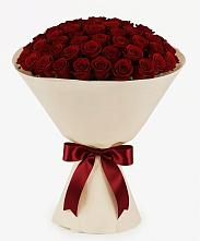 Букет 101 Бордовая роза Блэк Бакарра в Новоромановском