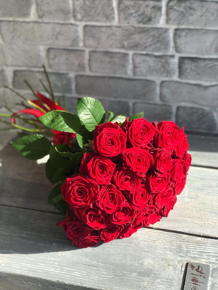 Букет Красные розы Фридом в Новоромановском
