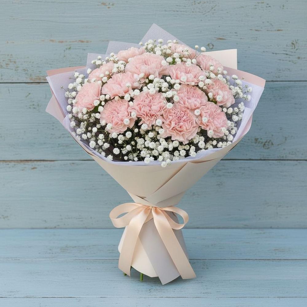 Букет цветов из: Гвоздики в Новоромановском