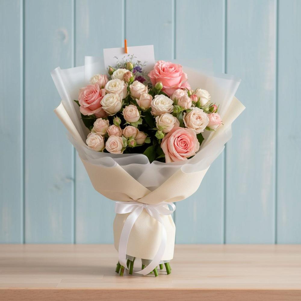 Букет цветов из: Розы в Новоромановском