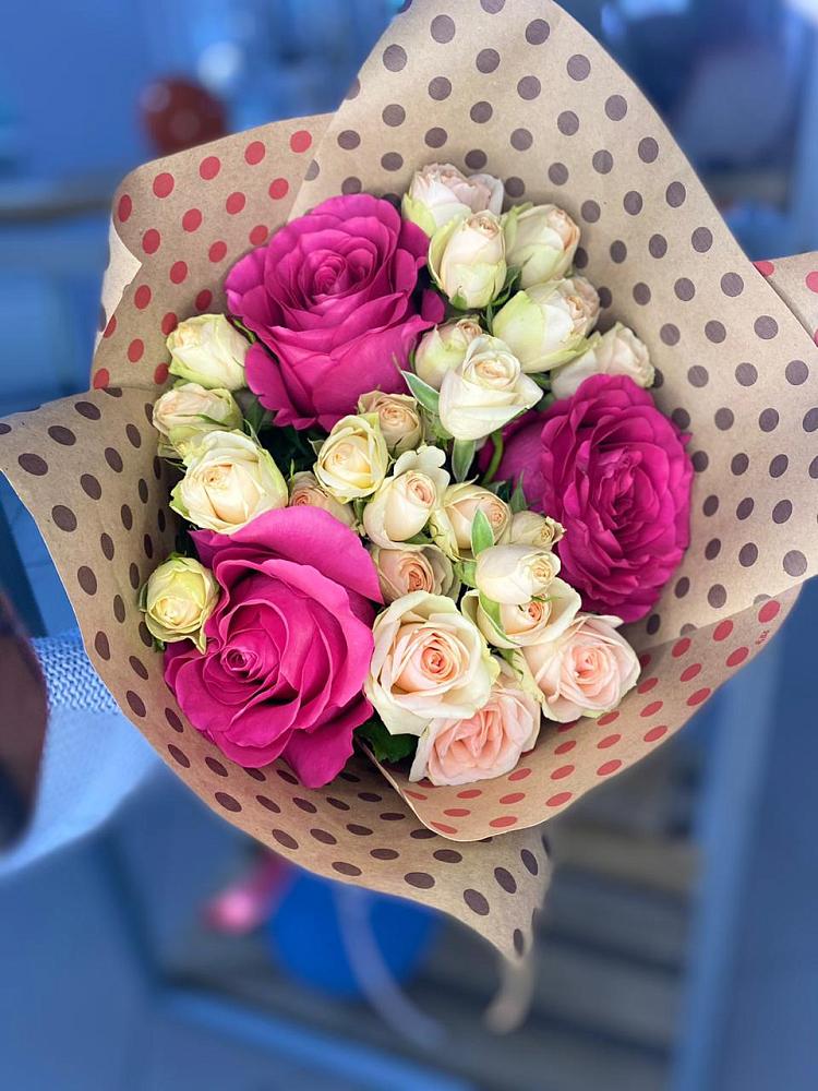 Букет цветов из: Розы в Новоромановском