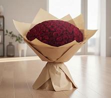 Букет 101 Красная роза в Новоромановском