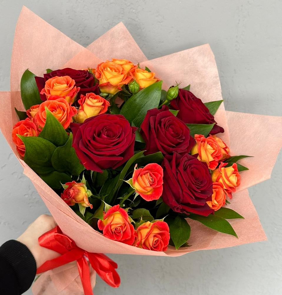 Букет Любовь и восторг в Новоромановском