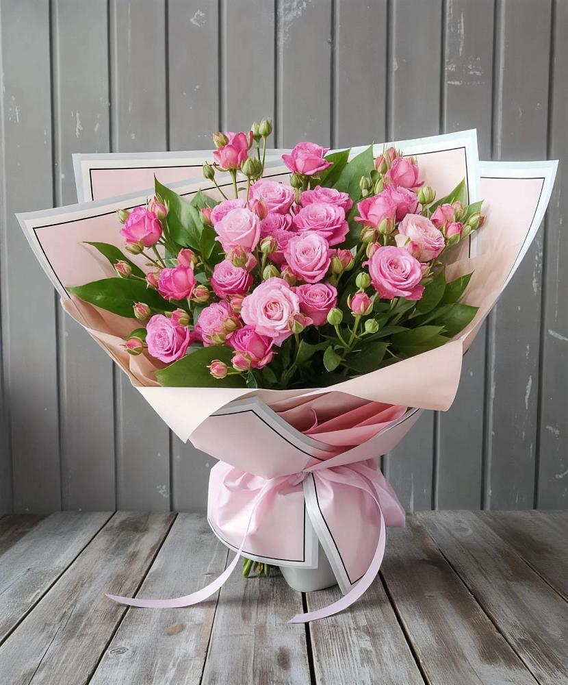 Букет Розовый кустик в Новоромановском