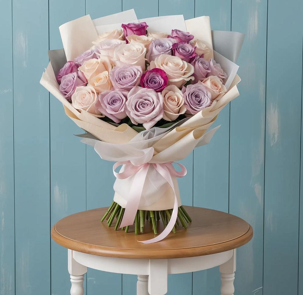 Букет цветов из: Розы в Новоромановском