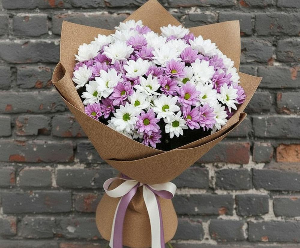 Букет цветов из: Хризантемы в Новоромановском