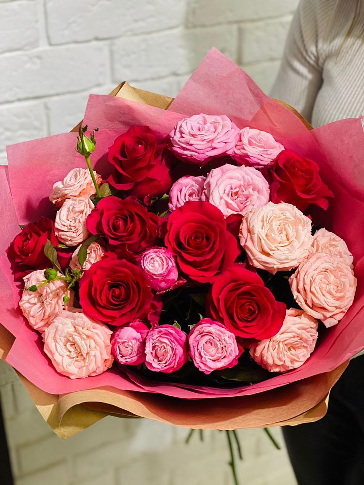 Букет цветов из: Розы в Новоромановском