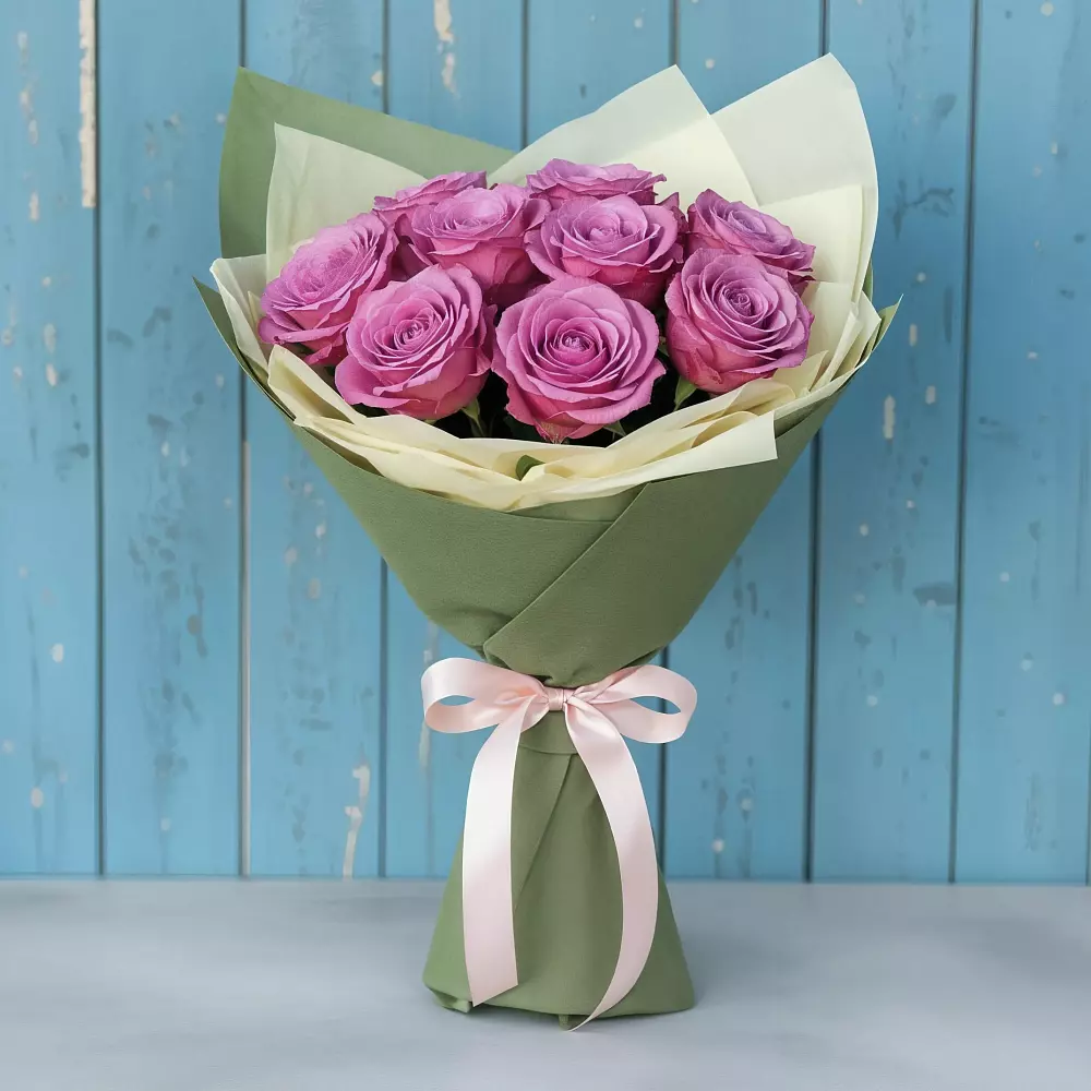 Букет Розы Фёрст Леди в Новоромановском