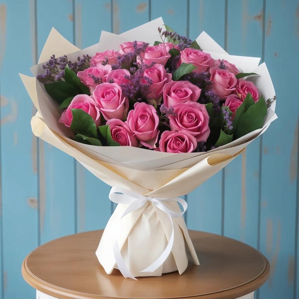 Букет цветов из: Розы в Новоромановском