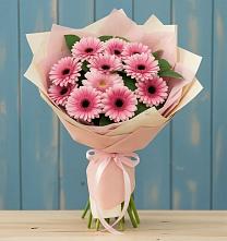 Букет цветов из:  Герберы #REPLACE_PRED# Новоромановском