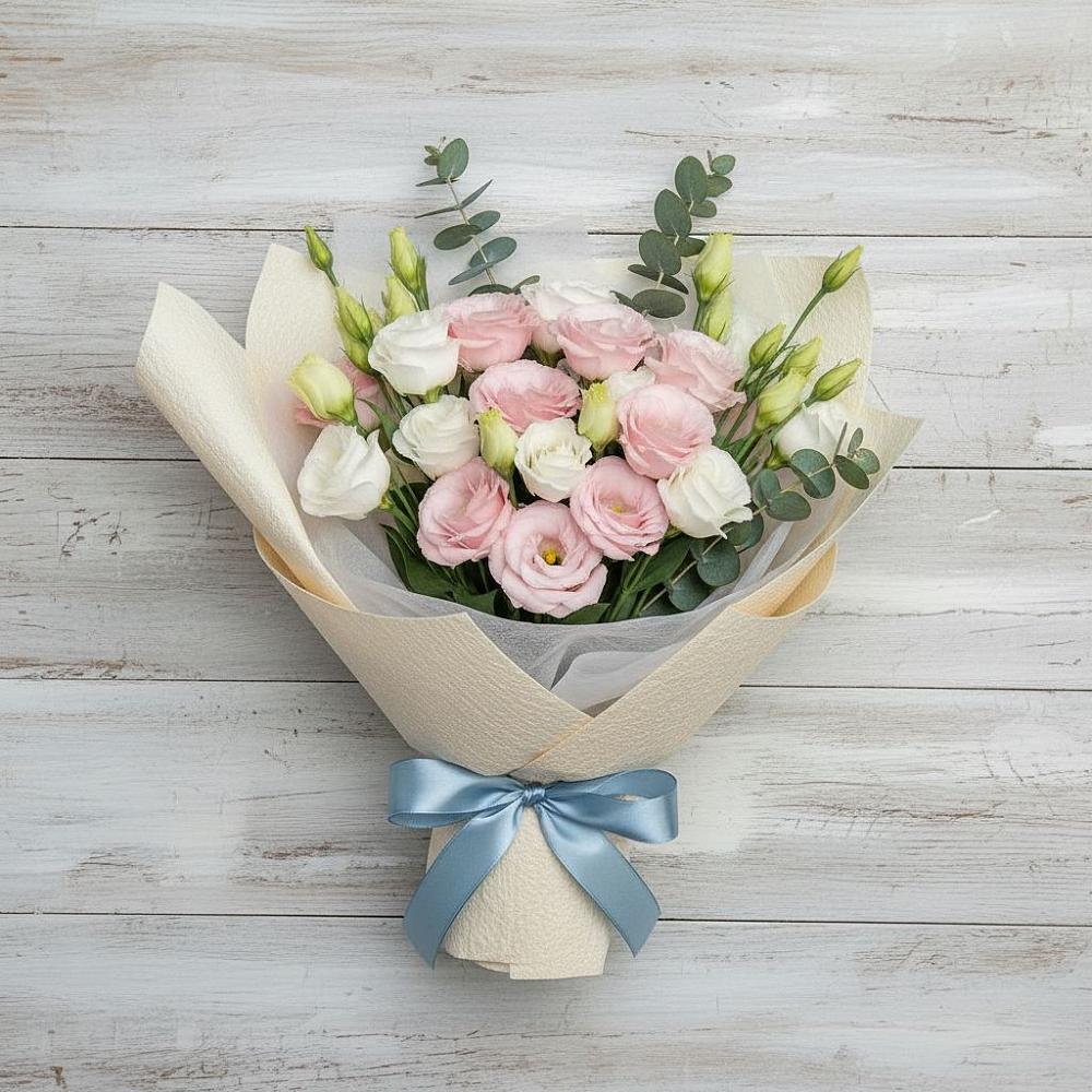 Букет цветов из: Лизиантусы в Новоромановском